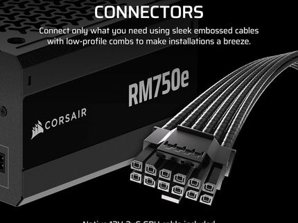 CORSAIR RM750e (2025) Fully Modular Low-Noise ATX Power Supply