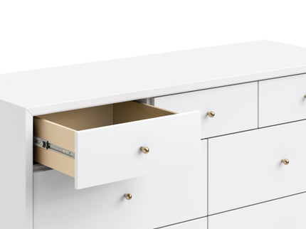 M15916W,Palma 7-Drawer Double Dresser  Assembled in White