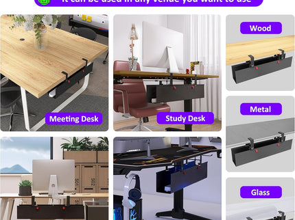 Under-Desk Cable Management Tray,