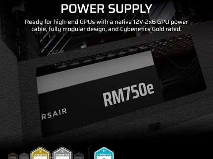 CORSAIR RM750e (2025) Fully Modular Low-Noise ATX Power Supply