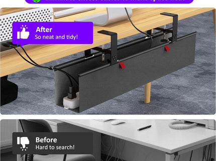 Under-Desk Cable Management Tray,