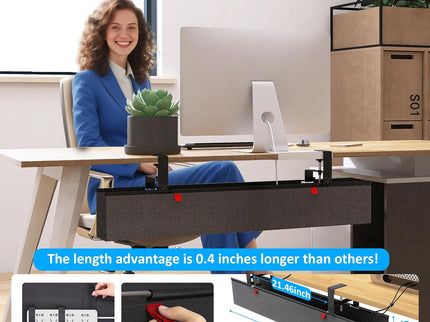 Under-Desk Cable Management Tray