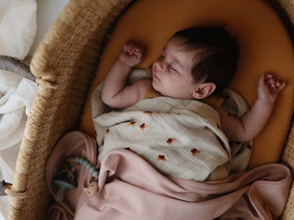 Mushie Organic Cotton Muslin Swaddle Blanket