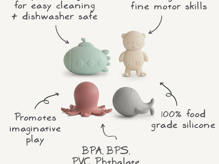 MFBS-2001, Sealife Mold Free Bath Play Set