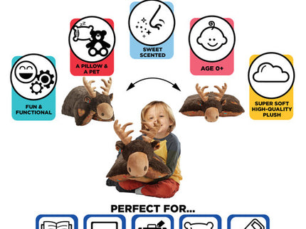 Original Sweet Scented Chocolate Moose Plush Pillow Pet