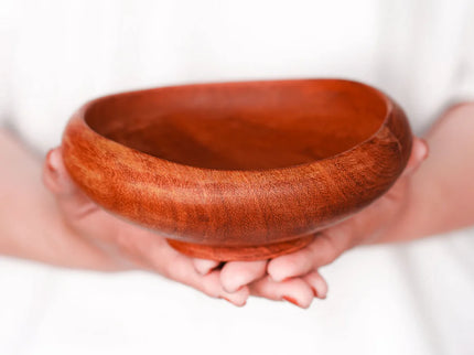 Curved Doussie Wood Bowl - Regular