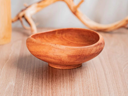 Curved Doussie Wood Bowl - Regular
