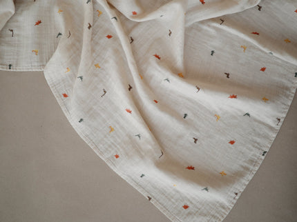 Mushie Organic Cotton Muslin Swaddle Blanket