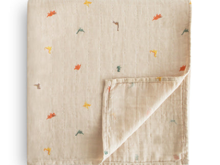 Mushie Organic Cotton Muslin Swaddle Blanket