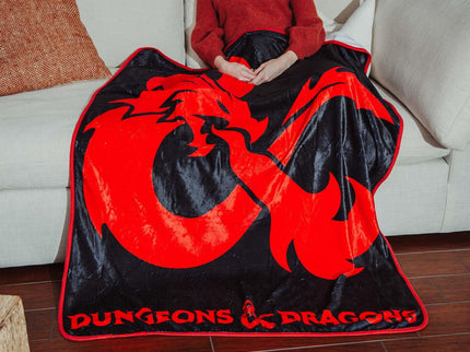 Dungeons and Dragons Logo Fleece 45 x 60-In Throw Blanket