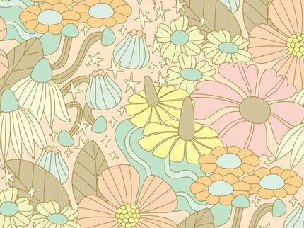 Cosmic Floral Pastel