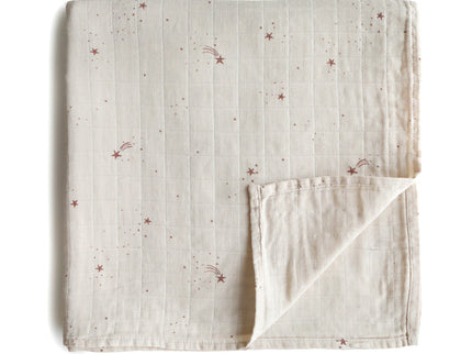 Mushie Organic Cotton Muslin Swaddle Blanket
