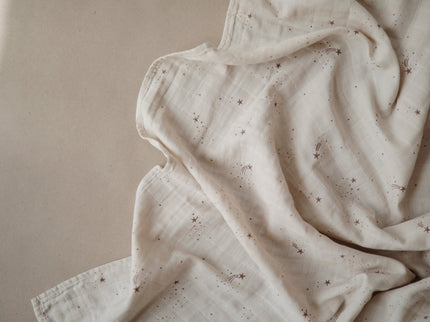 Mushie Organic Cotton Muslin Swaddle Blanket