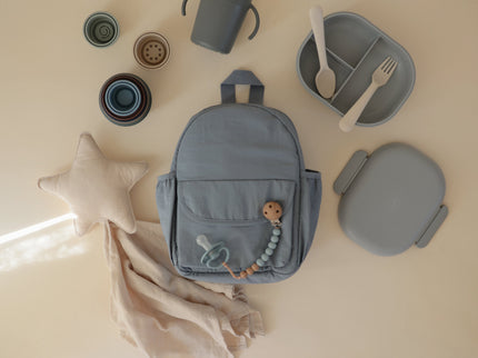 Mushie Silicone Pacifier Clip | Eva