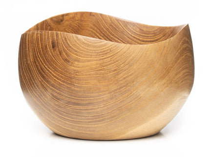 Flower Teshiozara Teak Wood Cereal Bowl
