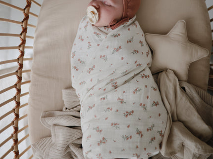 MS-238, Organic Cotton Muslin Swaddle Blanket