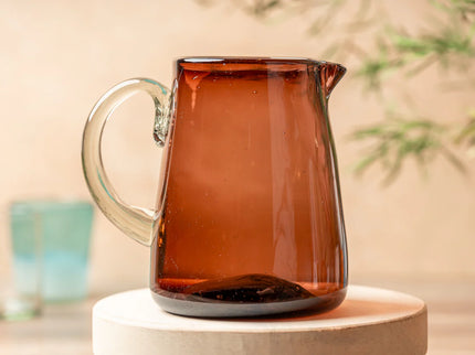 Handblown Glass Pitcher