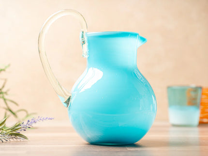 Handblown Glass Pitcher