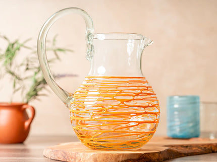 Handblown Glass Pitcher