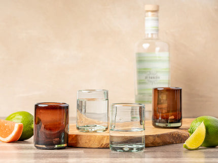 Handblown Shooter Glasses - Set of 4