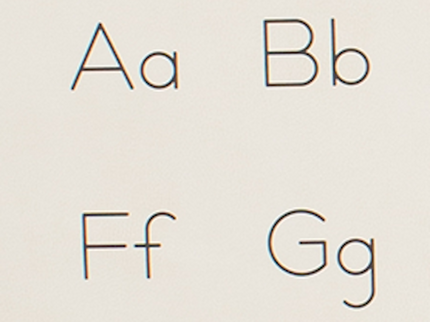 image of alphabetic swatch