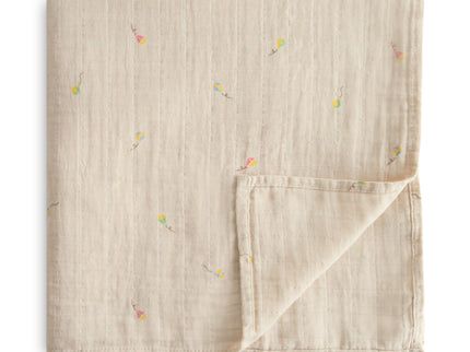 Mushie Organic Cotton Muslin Swaddle Blanket