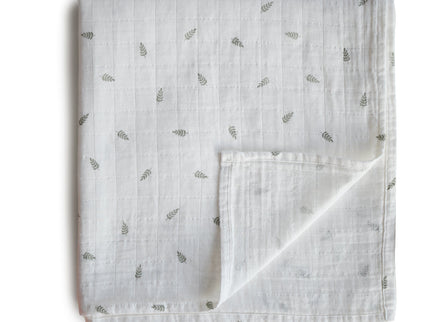 Mushie Organic Cotton Muslin Swaddle Blanket