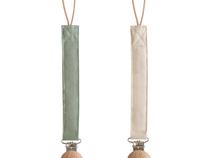 LPC-103, Linen Pacifier Clip 2-Pack