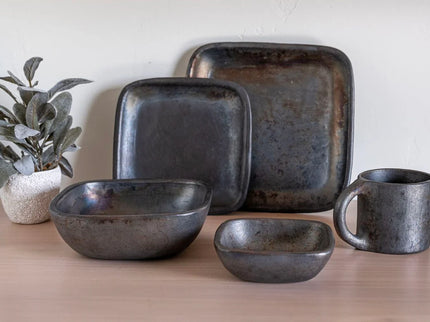 Longpi Pottery Square Bowl - Large