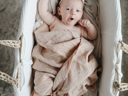 MS-220, Organic Cotton Muslin Swaddle Blanket