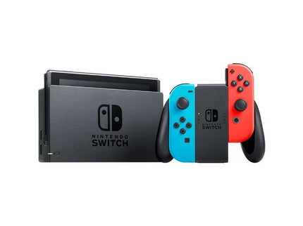 Nintendo Switch with Neon Blue/Neon Red Joy-Con Controller