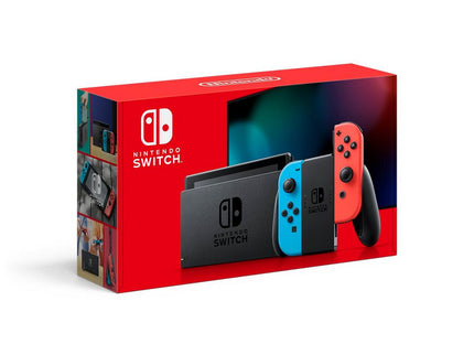 Nintendo Switch with Neon Blue/Neon Red Joy-Con Controller