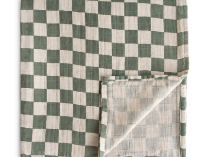 Mushie Organic Cotton Muslin Swaddle Blanket