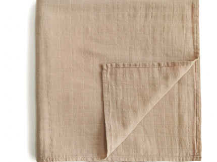 Mushie Organic Cotton Muslin Swaddle Blanket