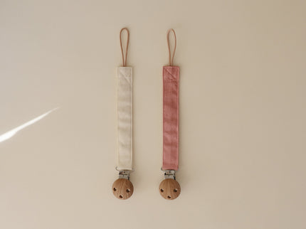 LPC-104, Linen Pacifier Clip 2-Pack