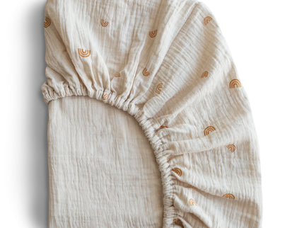 Mushie Extra Soft Muslin Crib Sheet