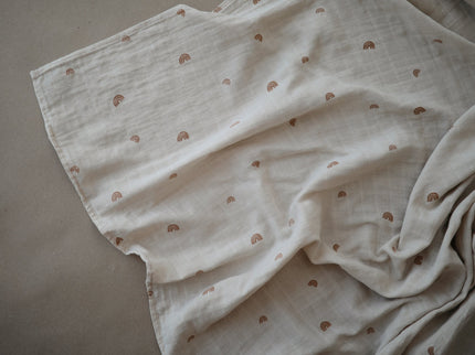 Mushie Organic Cotton Muslin Swaddle Blanket