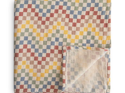 Mushie Organic Cotton Muslin Swaddle Blanket