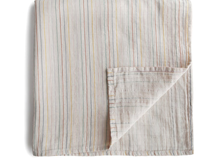 Mushie Organic Cotton Muslin Swaddle Blanket