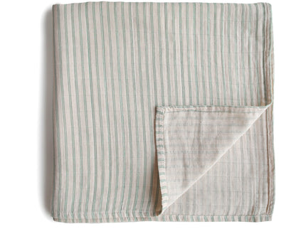 Mushie Organic Cotton Muslin Swaddle Blanket
