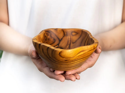 Star Teak Wood Bowl