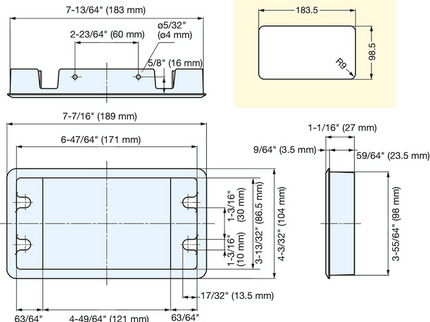 Cable Grommet - V2000/WHT