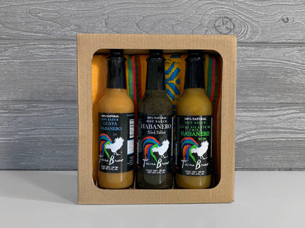 Habanero Hot Sauce Trio & Servilleta