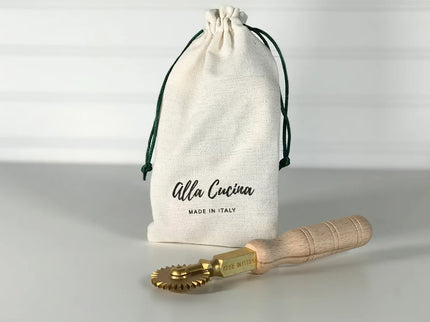Brass Fluted Pasta & Pastry Wheel