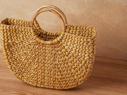 Circle Handle Palm Tote