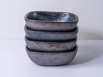 Longpi Pottery Square Bowl - Large