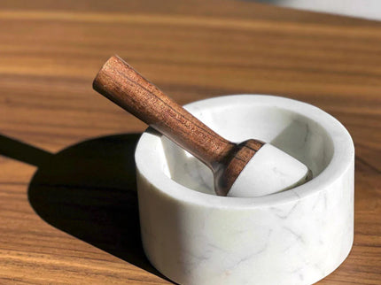 Marble Mortar & Pestle