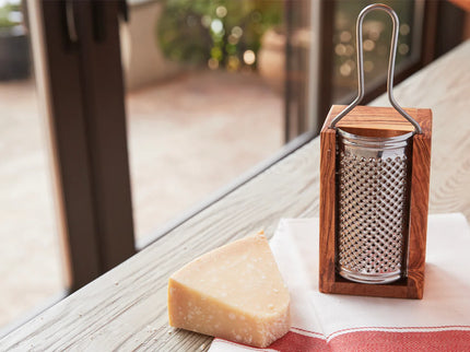 Italian Olivewood Parmesan Cheese Box Grater