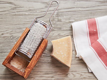 Italian Olivewood Parmesan Cheese Box Grater