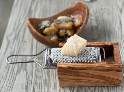 Italian Olivewood Parmesan Cheese Box Grater